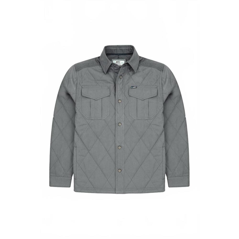 NEW JETTY men's quilted oystex jacket in grey